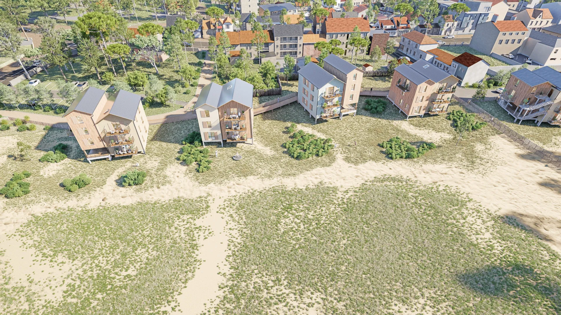Perspective de Les Lodges de la Pinède